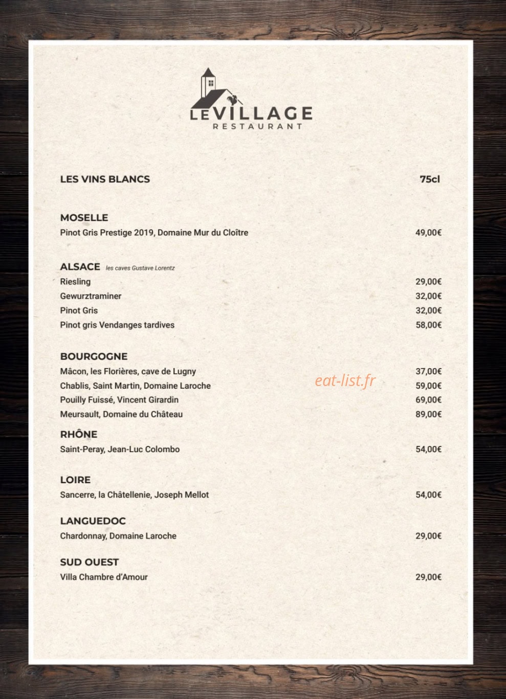 Le Village — carte page 9