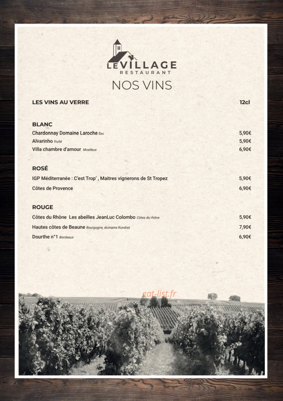 Le Village — carte page 8