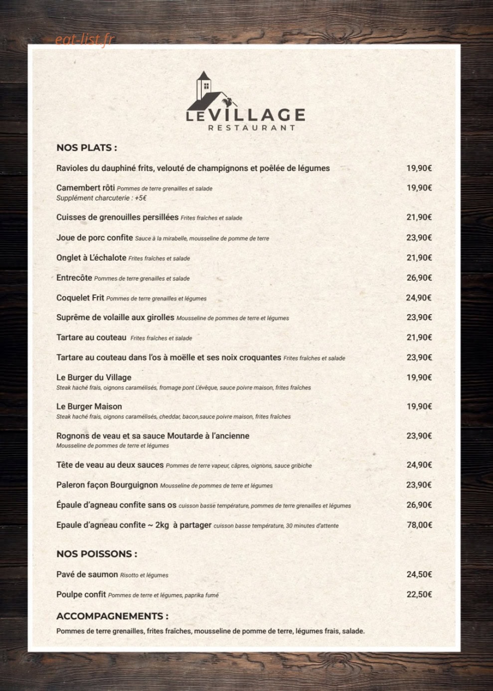 Le Village — carte page 3