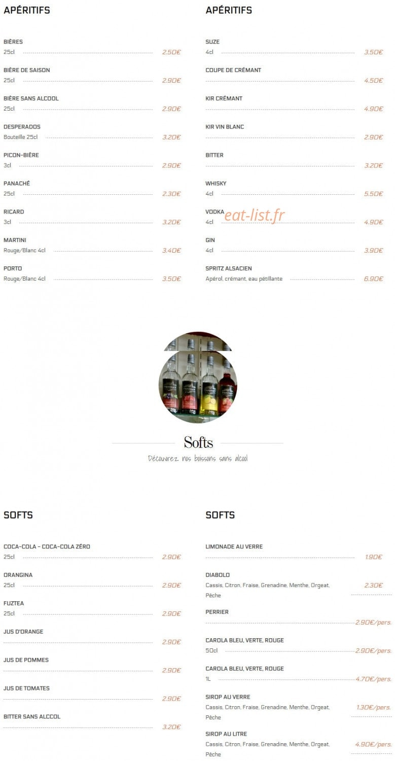 Chez l'Alsacien — carte page 6