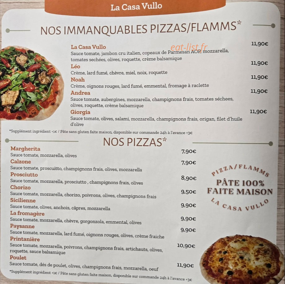 La Casa Vullo — carte page 1