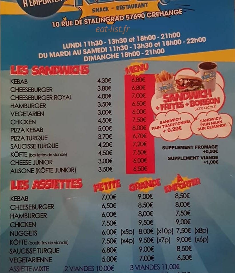 Keb'Z — carte page 1