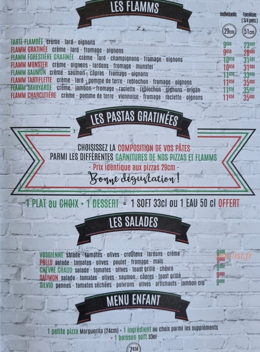 Mega Pizz' — carte page 3
