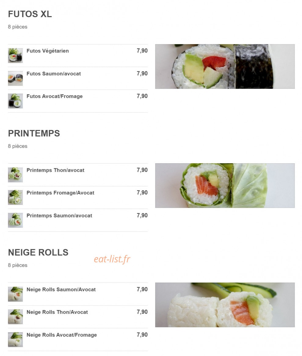 Sushi Gold — carte page 7