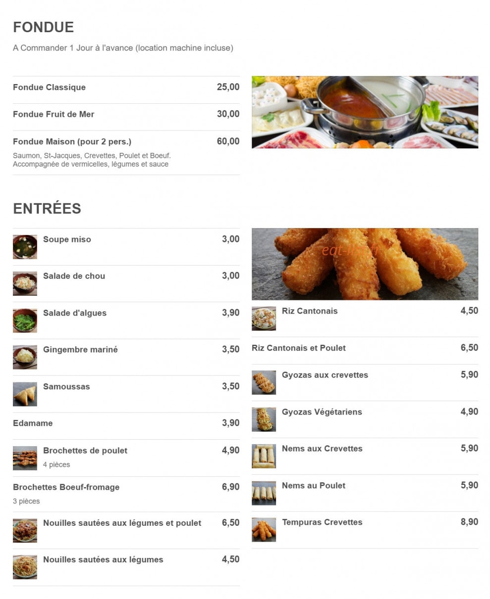 Sushi Gold — carte page 3