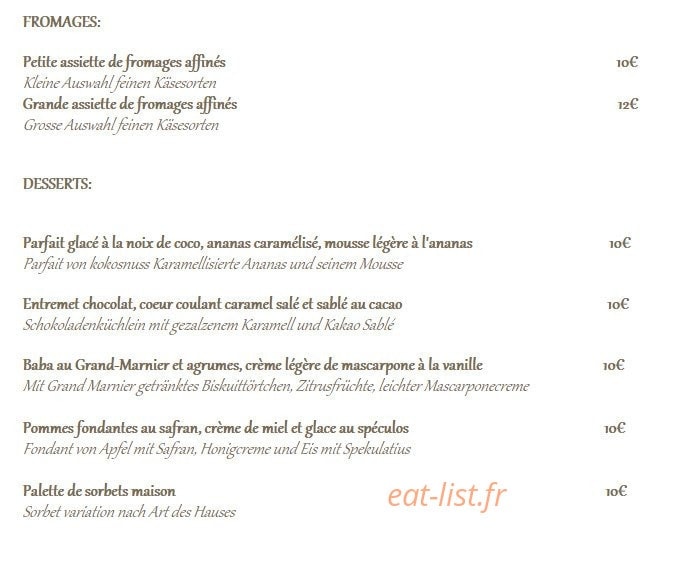 L'Argousier — carte page 2