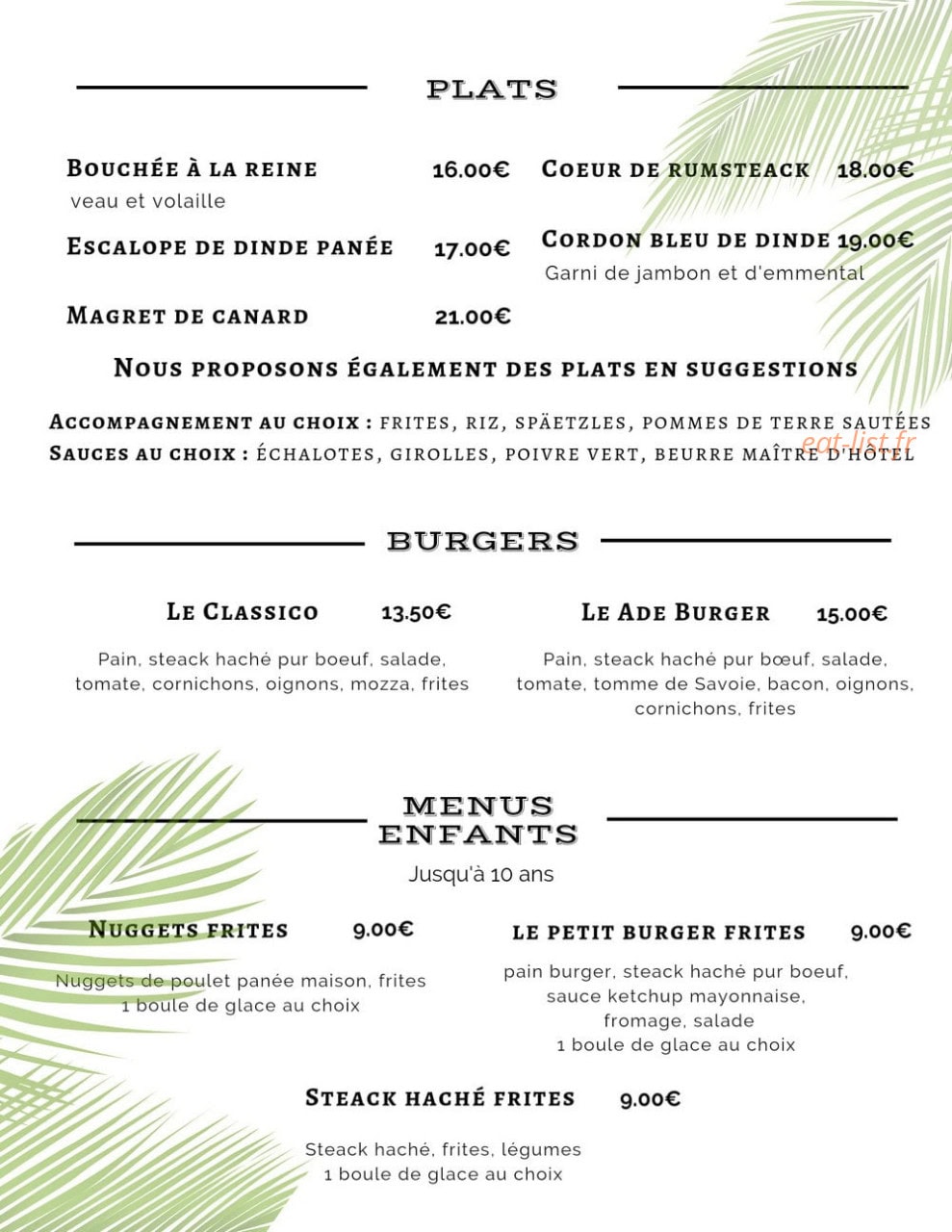 L'auberge Lorraine — carte page 2