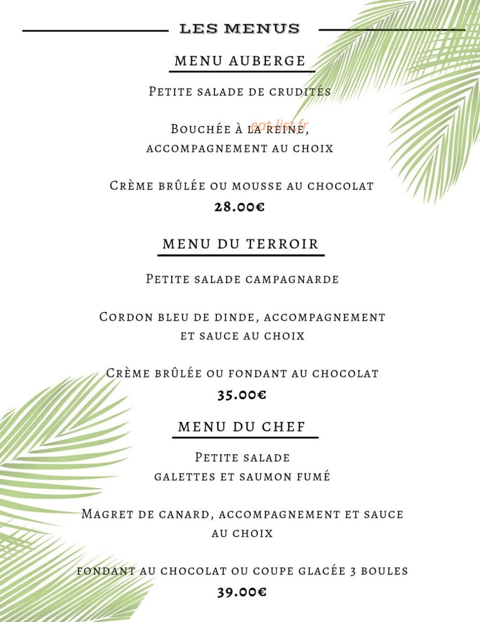 L'auberge Lorraine — carte page 3