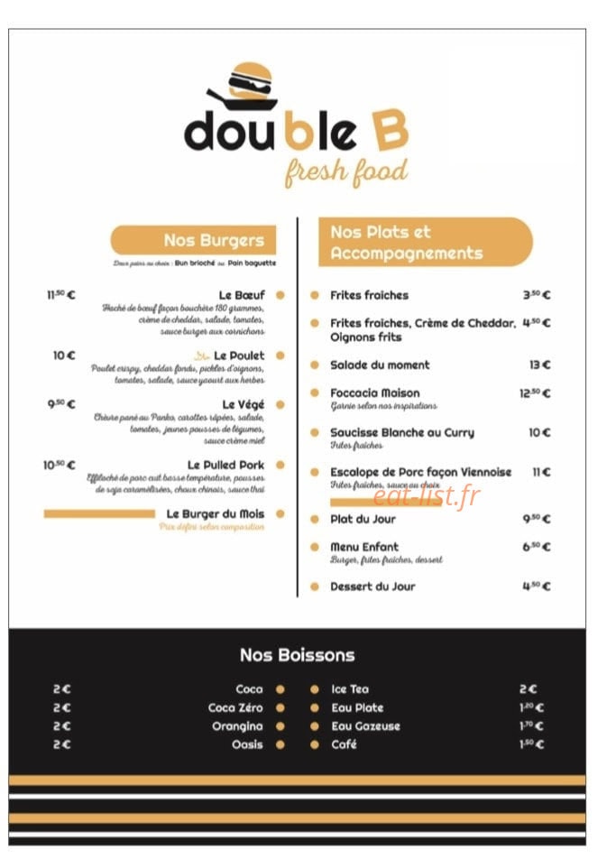 Double B — carte page 1