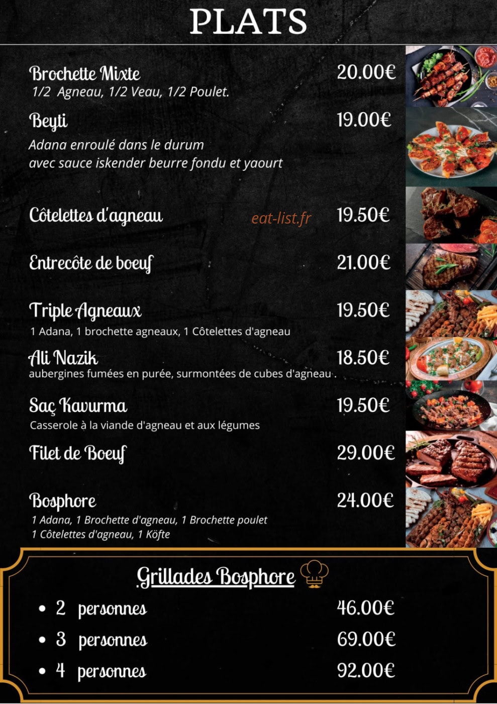 Le Bosphore — carte page 4