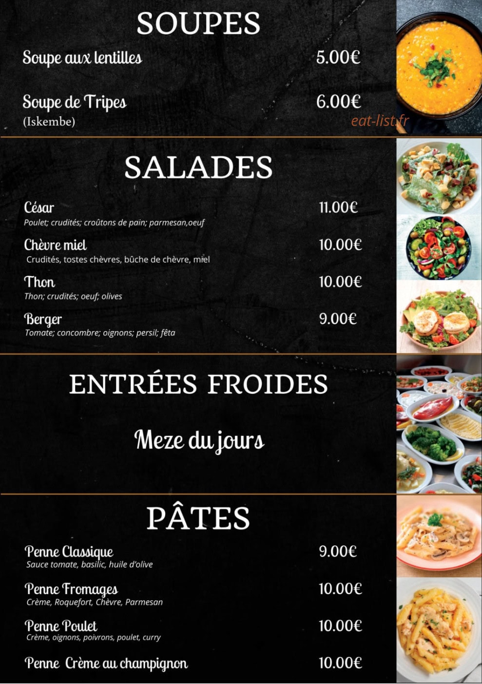 Le Bosphore — carte page 2