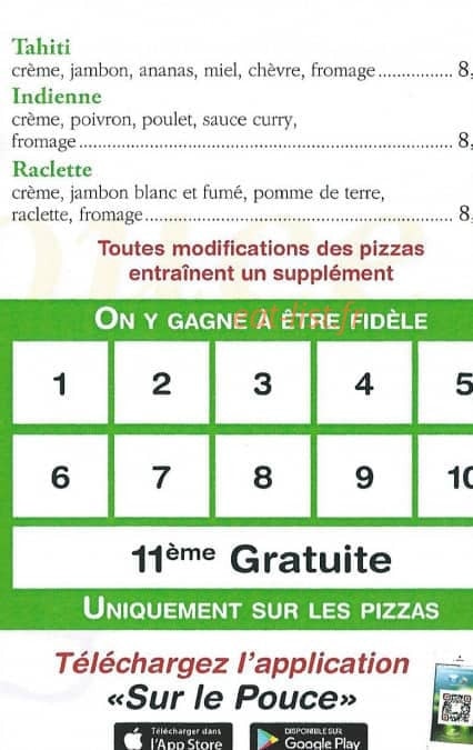 Sur Le Pouce — carte page 5