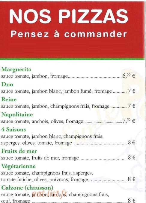 Sur Le Pouce — carte page 2