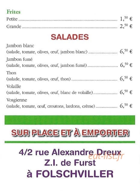 Sur Le Pouce — carte page 8