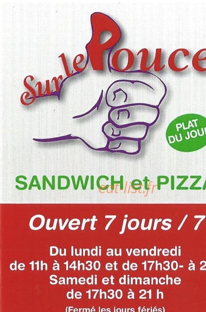 Sur Le Pouce — carte page 1