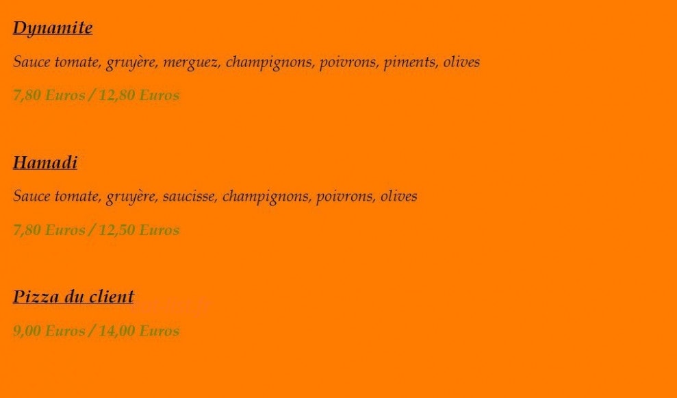 Pizz'ayo — carte page 6