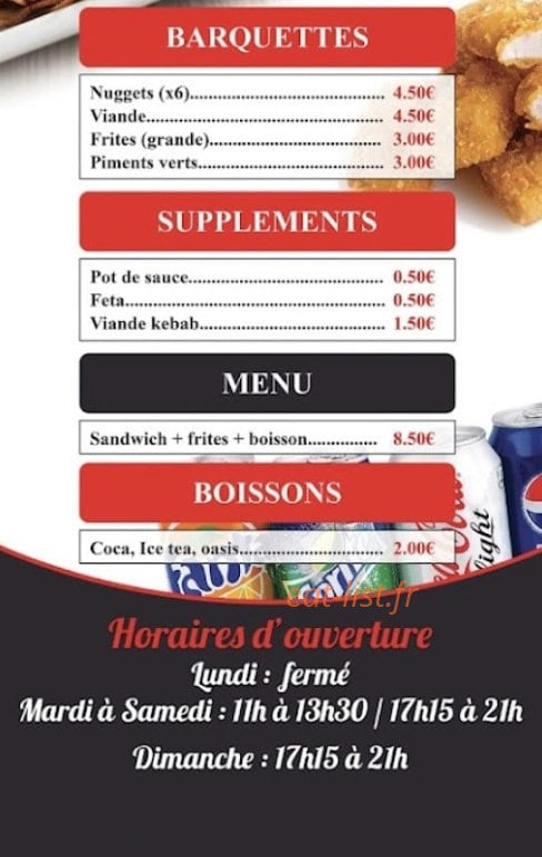 Kebab Moussey — carte page 2