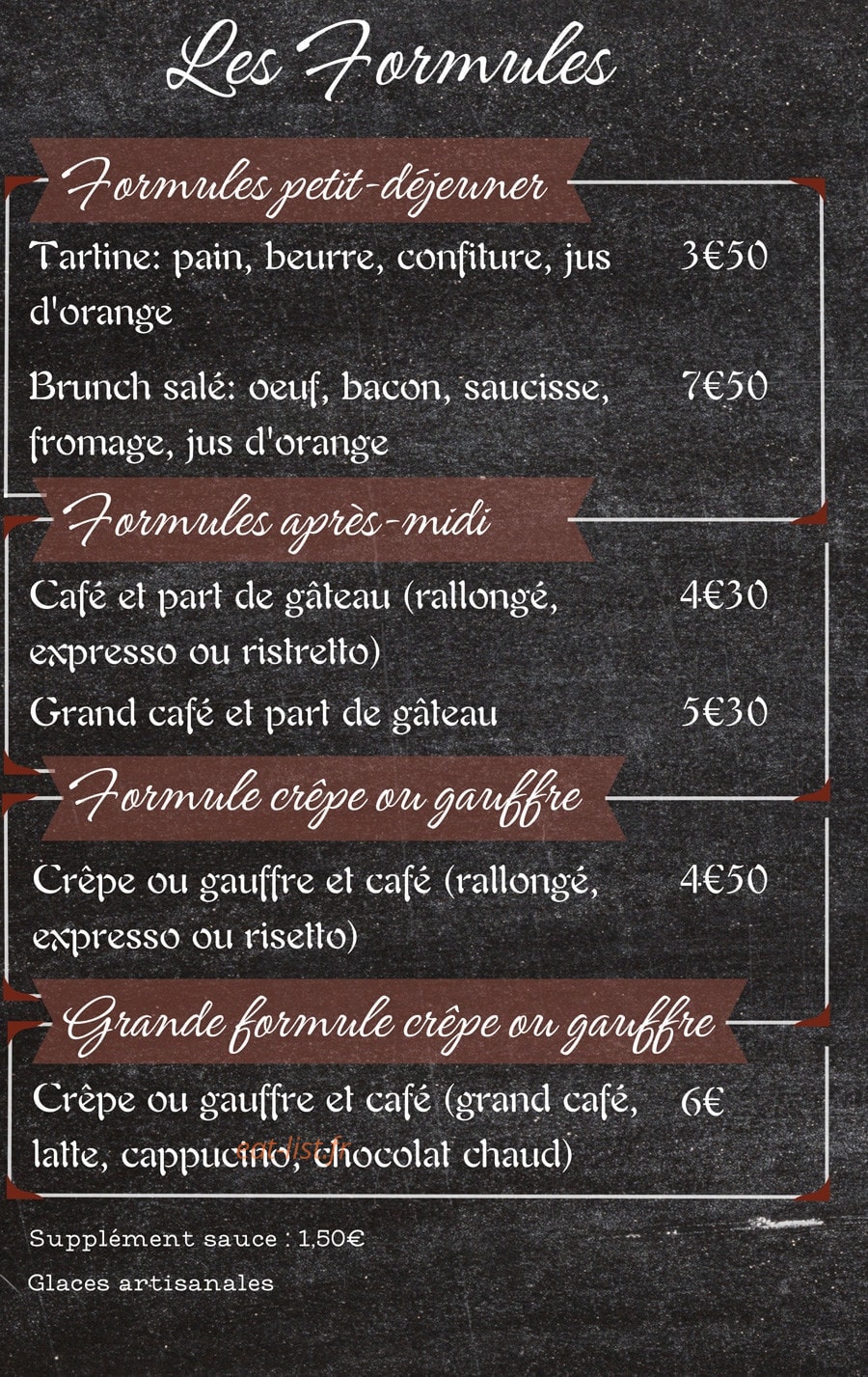La Brasserie — carte page 3