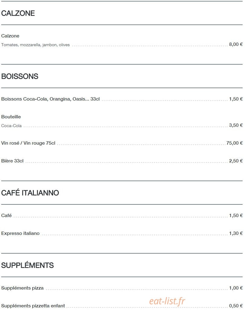 La Rustica — carte page 3