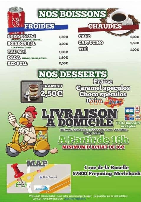 Chicken Food — carte page 4