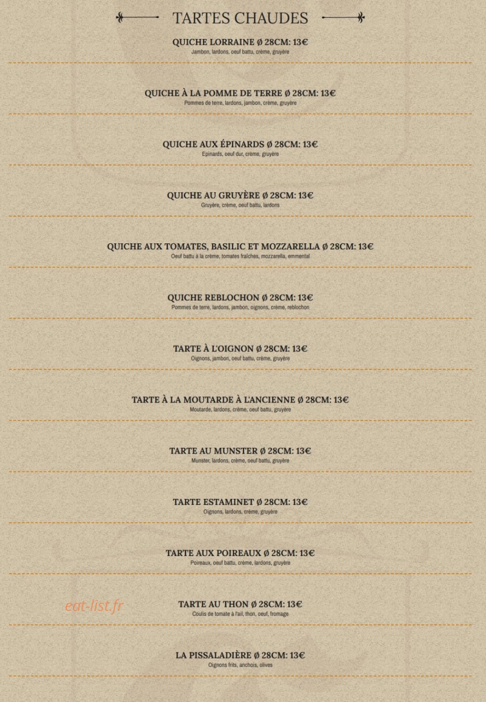 L’Estaminet — carte page 4