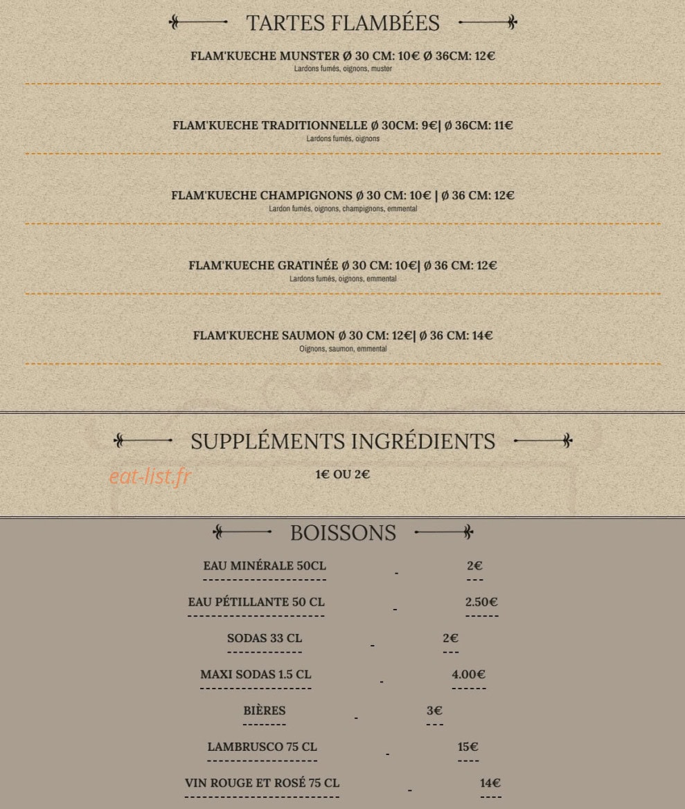 L’Estaminet — carte page 7