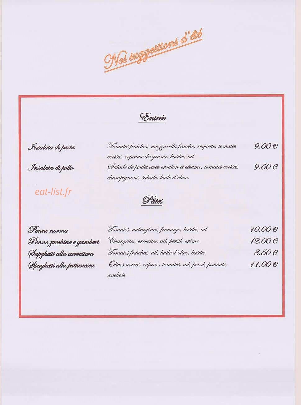 La Scala — carte page 1