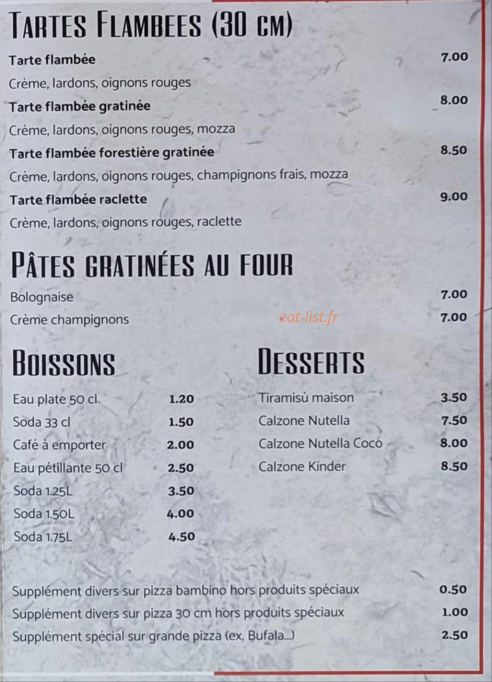 Le Capri — carte page 3