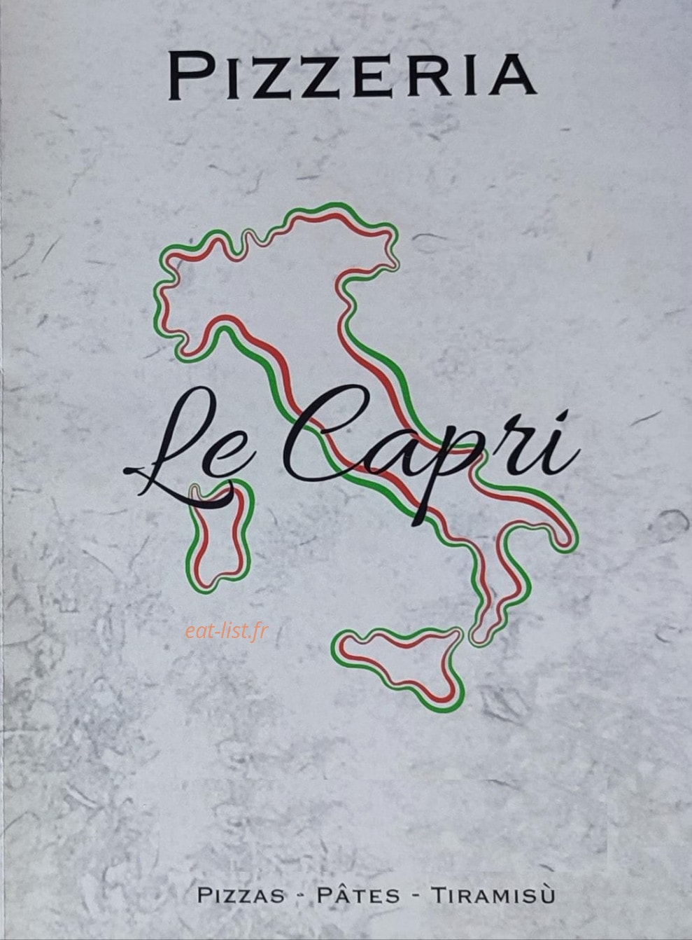 Le Capri — carte page 1