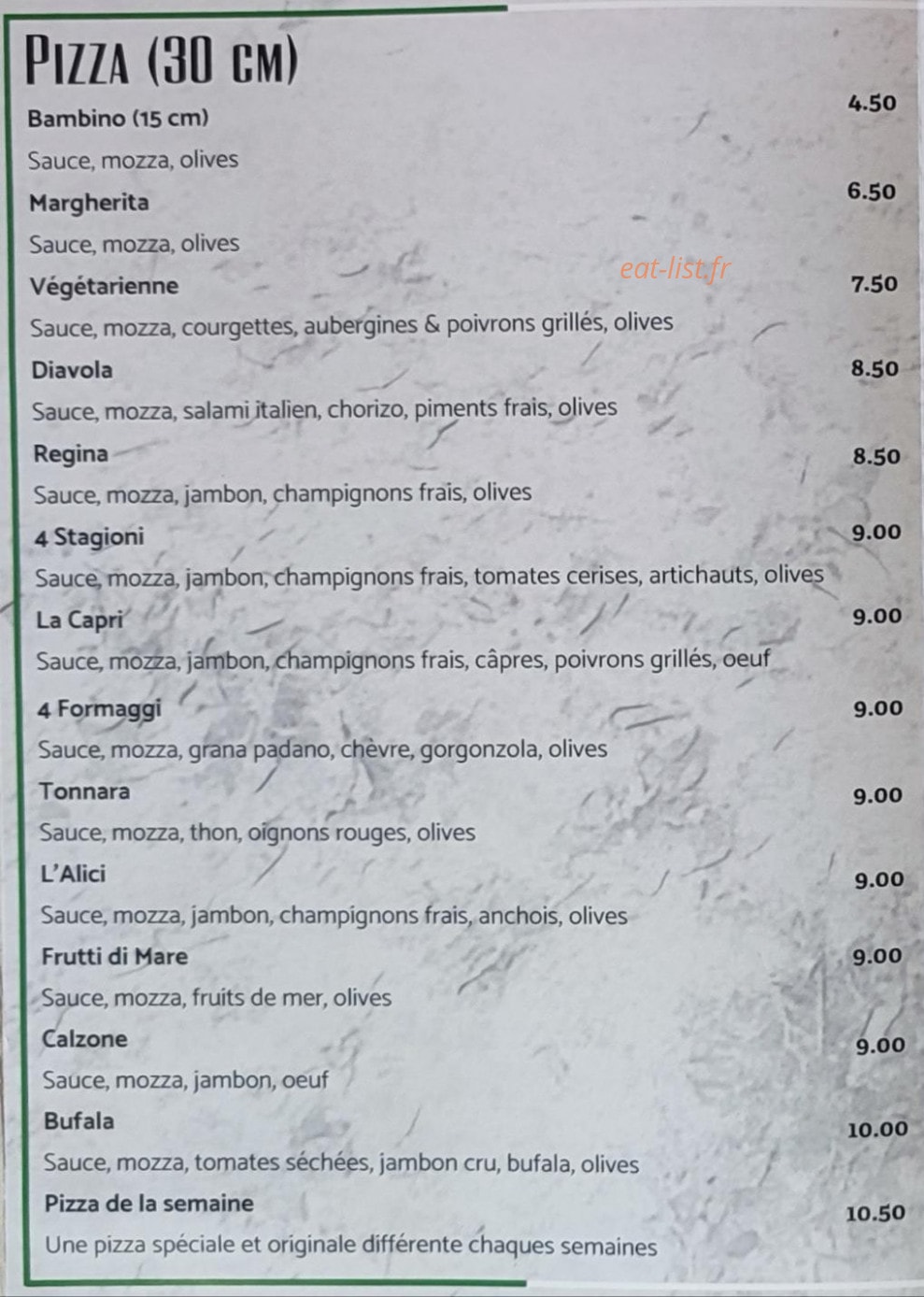 Le Capri — carte page 2