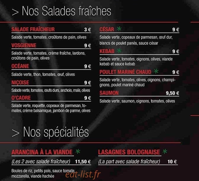 O'Cadre — carte page 2