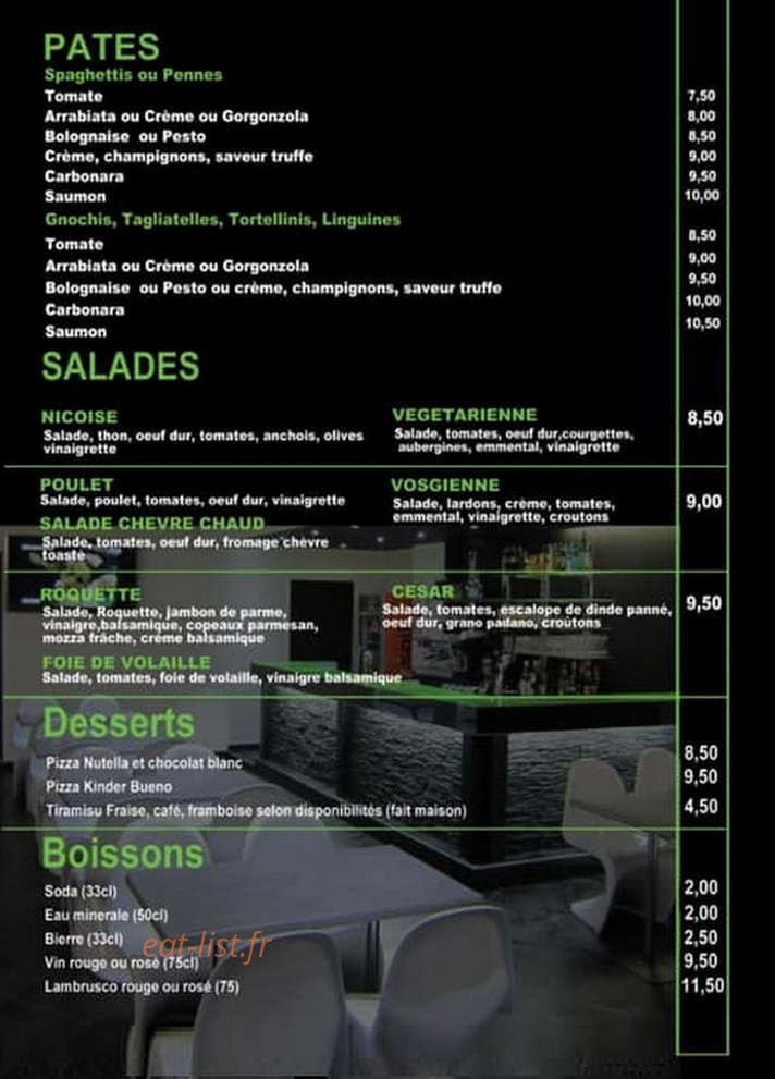 Pizzeria d'Angel — carte page 4