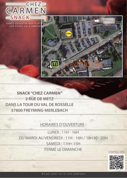 Chez Carmen — carte page 2