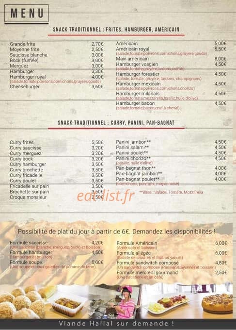 Chez Carmen — carte page 3