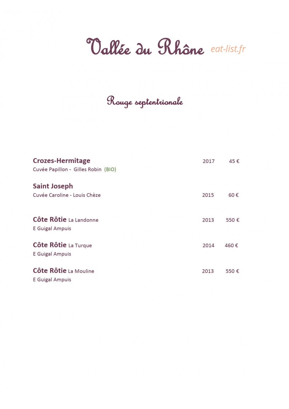 Chez michele — carte page 13