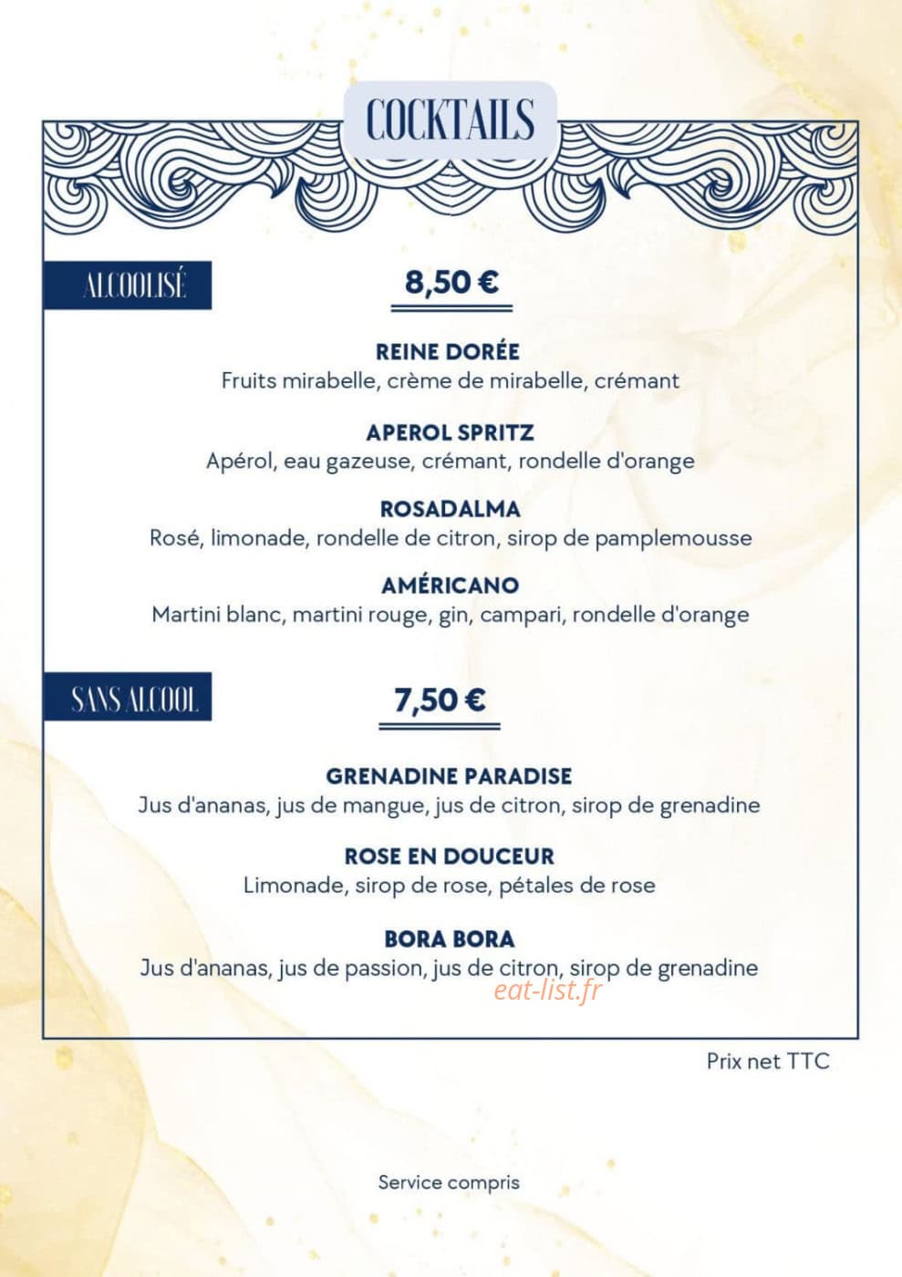 La Rascasse — carte page 5