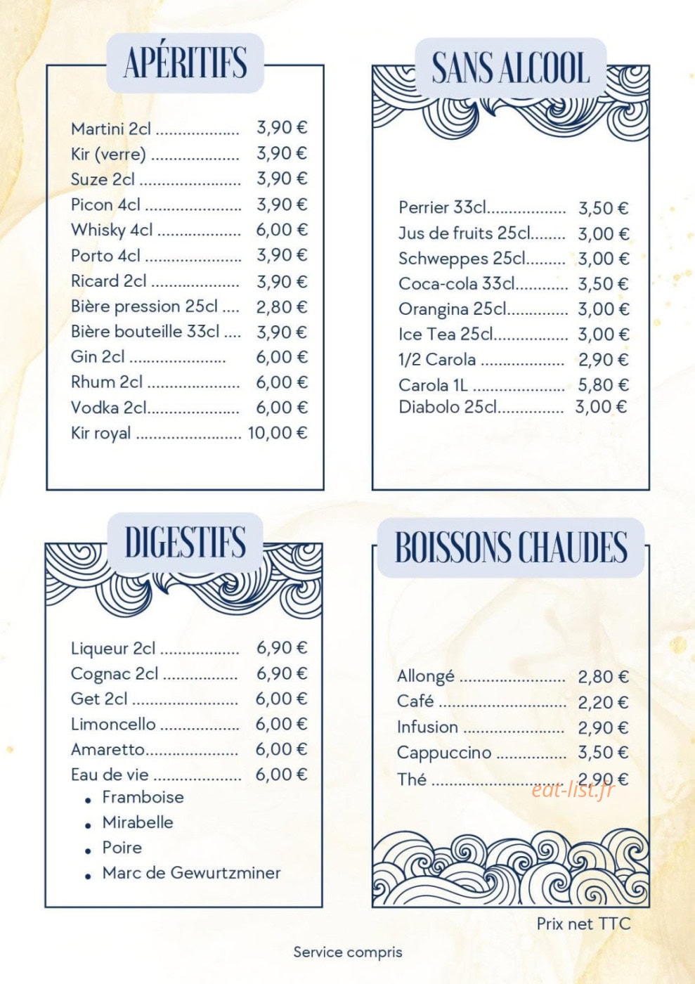La Rascasse — carte page 6