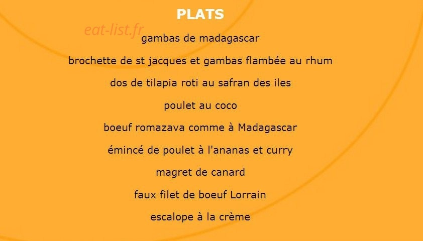 Auberge du Mesnil — carte page 2