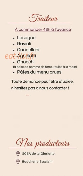 Spada Pasta — carte page 6