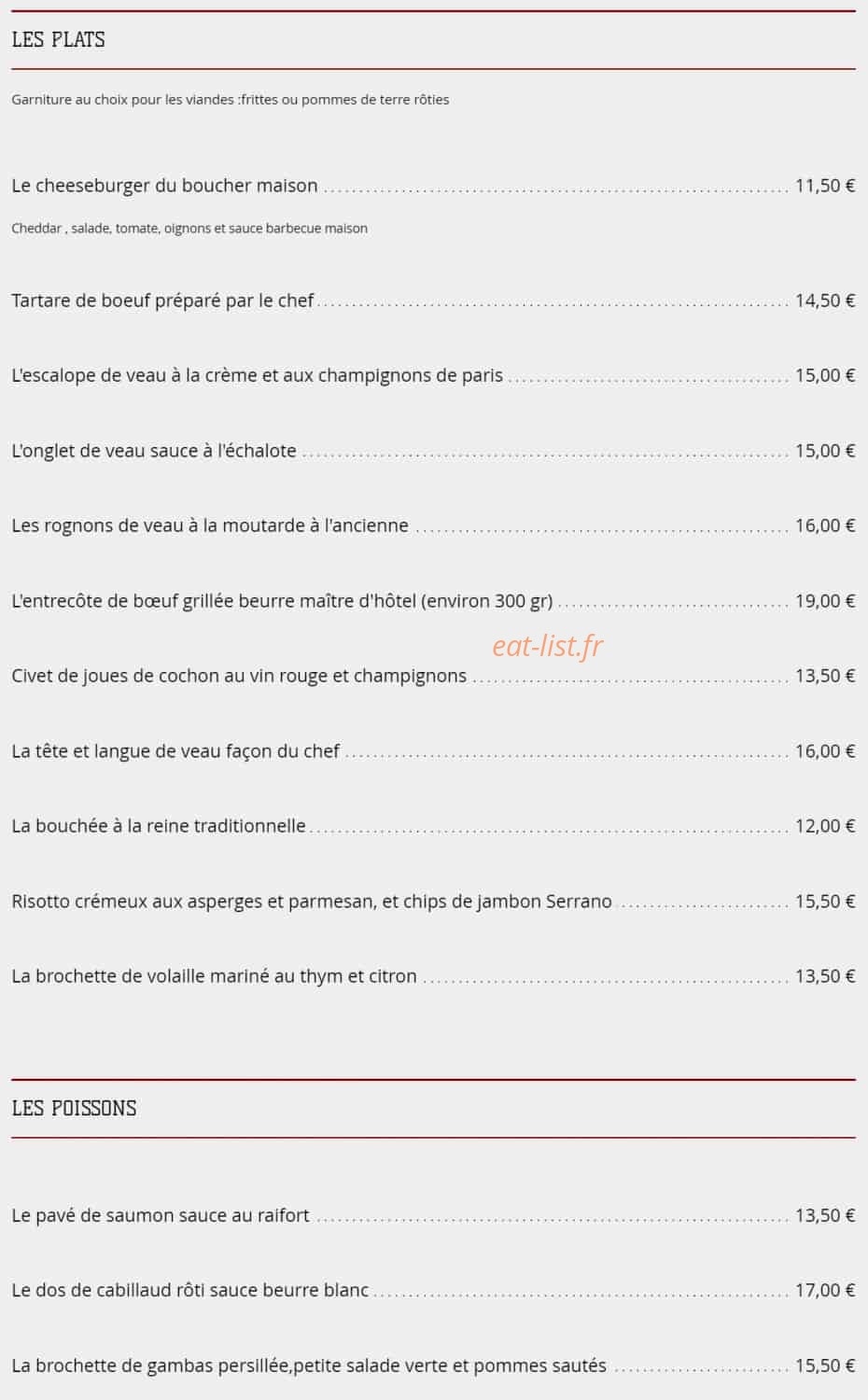 L'Ô à la bouche — carte page 2