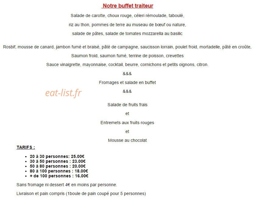 Hotel de la Canner — carte page 2