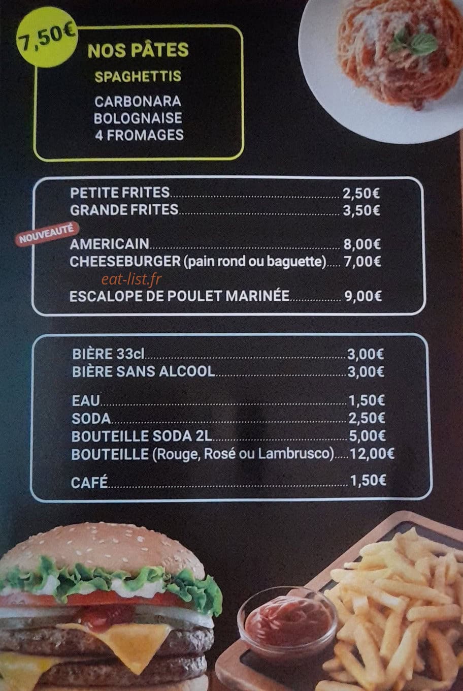 Délice Pizza — carte page 3