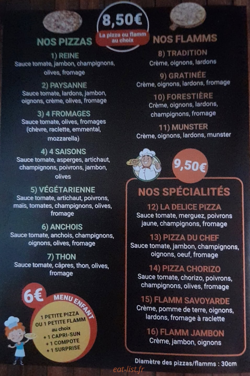 Délice Pizza — carte page 2