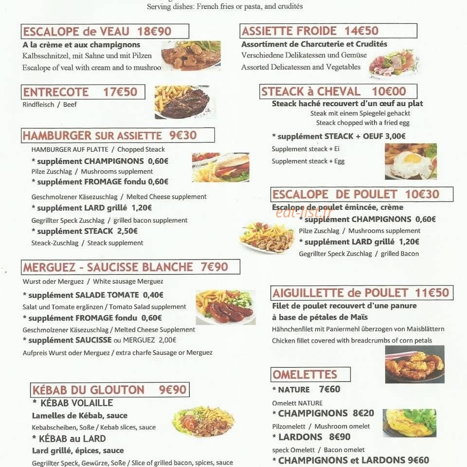 Le Glouton — carte page 8
