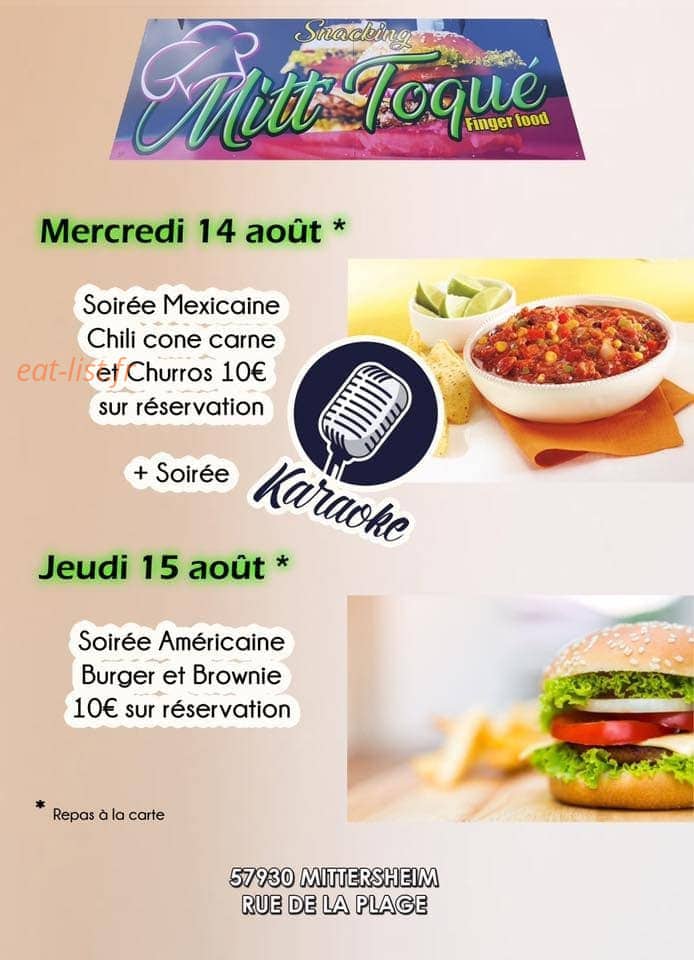 Le Mitt’Toqué — carte page 2