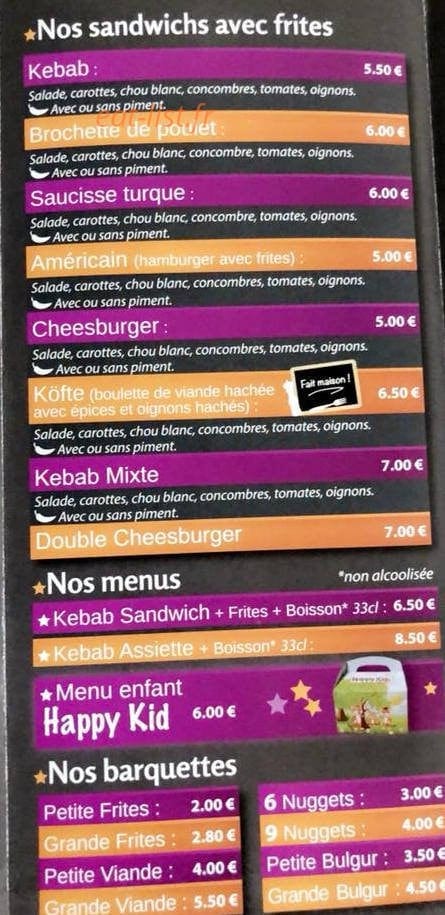 Aux P'tits Délices — carte page 3
