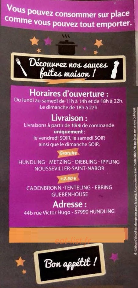 Aux P'tits Délices — carte page 6