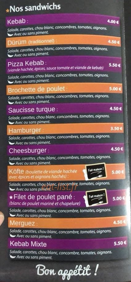 Aux P'tits Délices — carte page 2