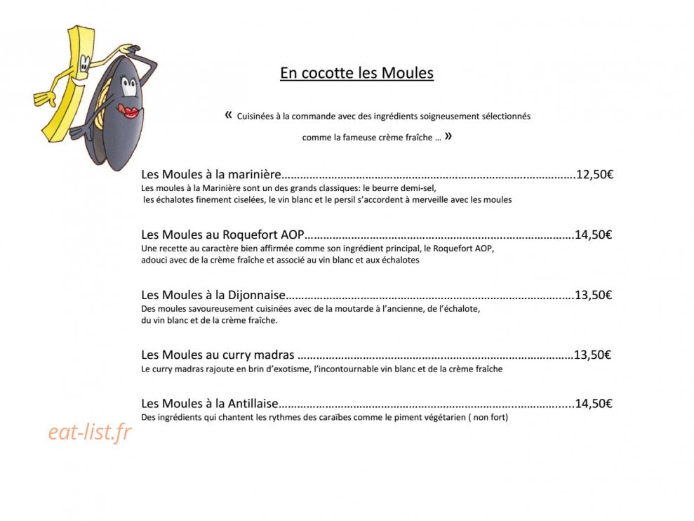 Bistro L'Olivier — carte page 3