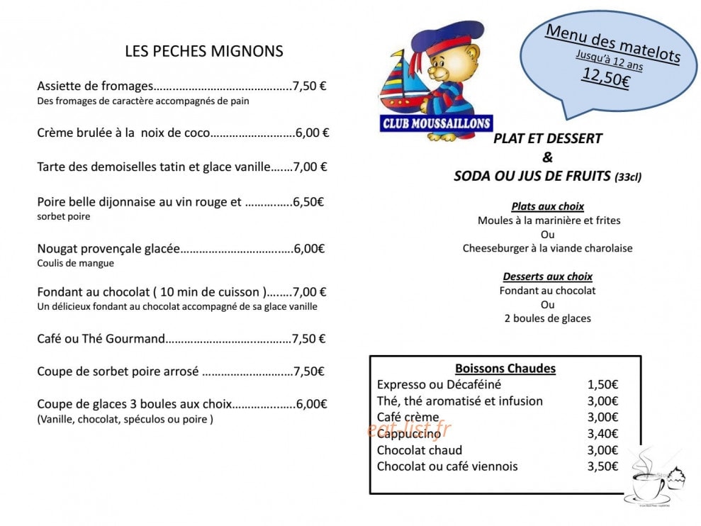 Bistro L'Olivier — carte page 4